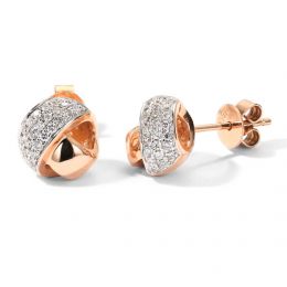 Orecchini A Lobo C'era Una Volta - Oro Rosa & Diamanti