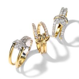 Anello Nodo Marino Oro giallo, Diamanti | Gemperles