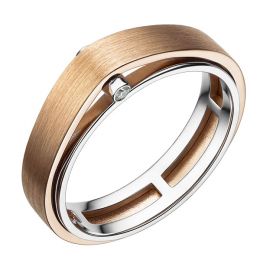 Anello da Uomo Montserrat - Oro Rosa/Bianco e Diamante