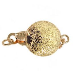 Chiusura Stardust. Palla lavorata 8mm - Oro giallo 18kt