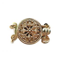 Chiusura Eclissi doppio - Oro giallo 14kt