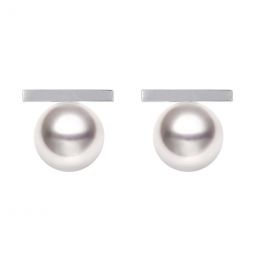 Orecchini A Lobo Rêverie - Oro Bianco & Perle Akoya