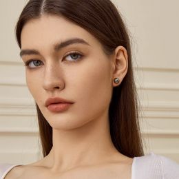 Orecchini a Lobo Milos - Perle di Tahiti Nere, Oro Giallo