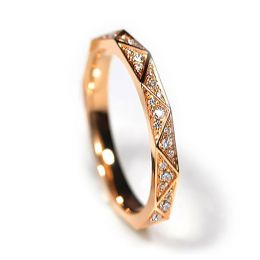 Veretta a 3/4 di Giro Triangulaire - Oro Rosa & Diamanti