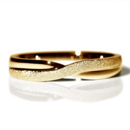 Fede Nuziale Uomo Golden River - Oro Giallo