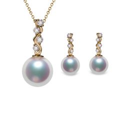 Parure Miya & La Danse du Serpent - Oro Giallo & Perle Akoya