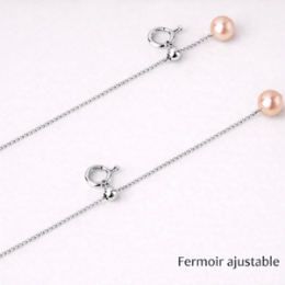 Catena veneziana 45 cm Oro bianco 18ct, Regolabile 35-45 cm, 1,0g