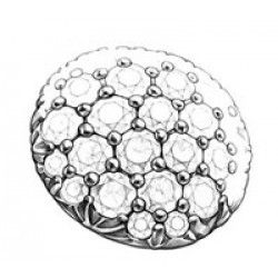 Ciondolo - Due ori 3.24gr - Diamanti 0.123ct