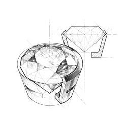 Orecchini a Lobo Blu Medici - Oro Giallo, Diamanti & Zaffiri