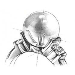 Orecchini Art Déco en Oro bianco 18 carati e perle Akoya - Géométria Préciosa