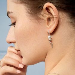 BO ondines or jaune perles de diamètre 7/7.5 qualité AAA