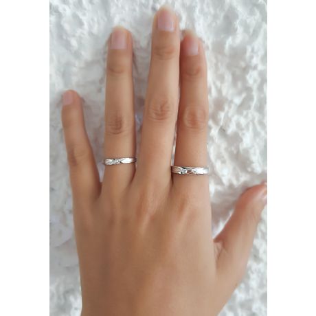 Fedi Nuziali Yavana & Marshal - Oro Bianco & Diamanti