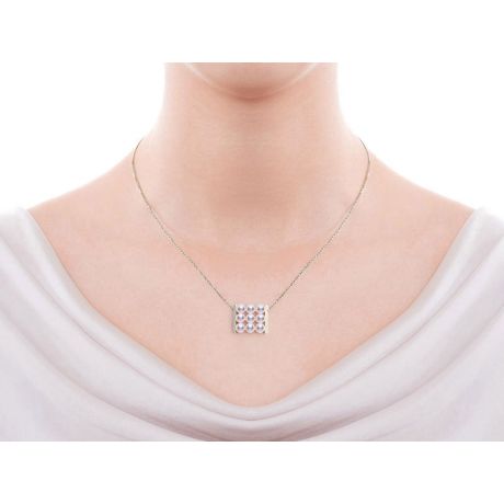 Ciondolo Tezuka - Oro Bianco 18kt e Perle Akoya