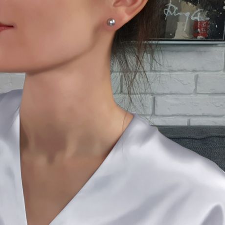 Orecchini A Lobo Cybelle- Perle Acqua Dolce Viola, Oro Giallo