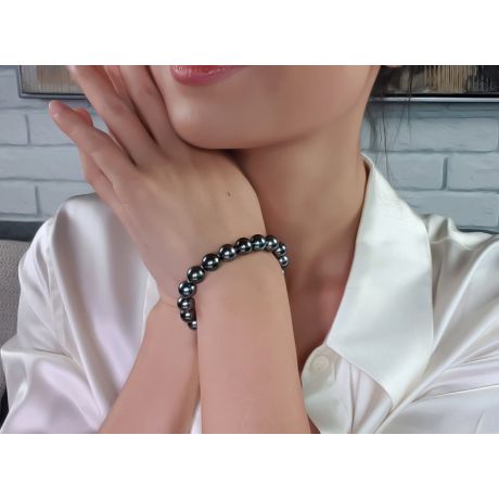 Braccialetto Mopelia - Perle Coltivate Nere di Tahiti