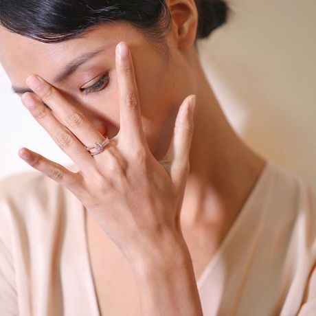 Anello Nodo Marino Oro rosa, Diamanti | Gemperles