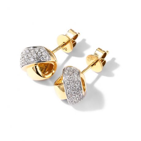 Orecchini A Lobo C'era Una Volta - Oro Giallo & Diamanti