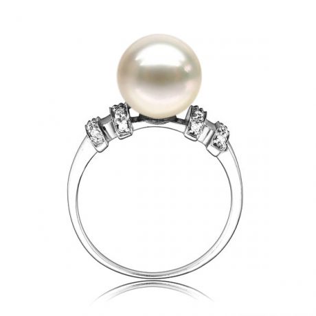 Anello Rigoletto - Oro Bianco 18kt e Perla d'Acqua Dolce