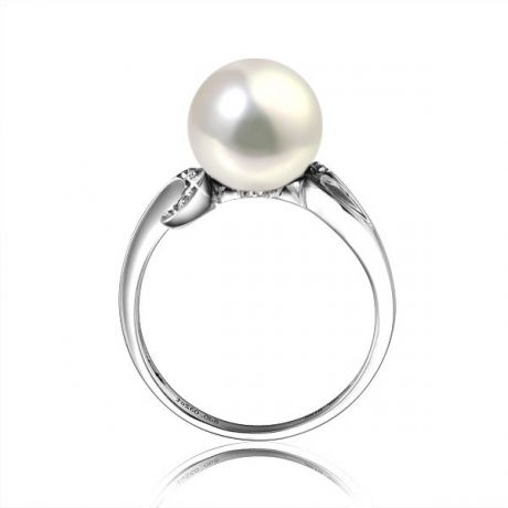 Anello Music Hall - Oro Bianco 18kt e Perla d'Acqua Dolce