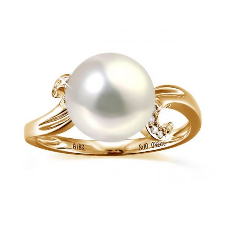 Anello Music Hall - Oro Giallo 18kt e Perla d'Acqua Dolce