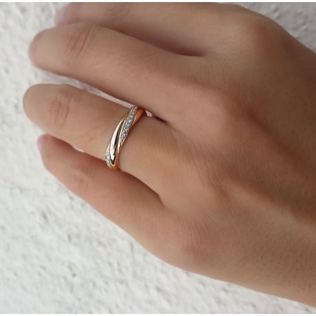 Fede Donna in Oro rosa & Diamanti. Fedina fidanzamento | Aurora