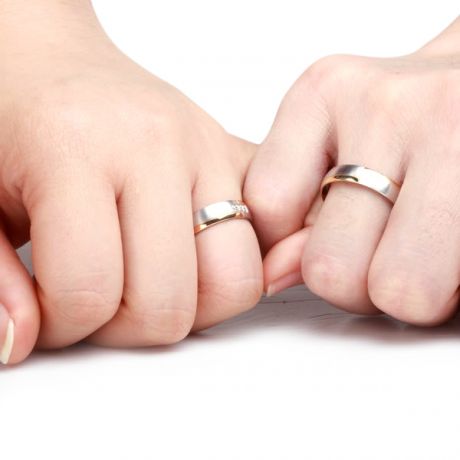 Fedi nuziali Méli Mélo - Oro Bianco, Giallo e Rosa 18kt