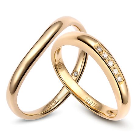 Fede Nuziale per Uomo - Oro giallo & Diamante | LLoyd