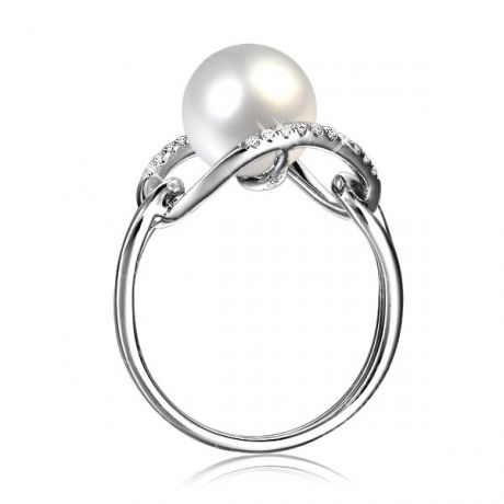 Anello À l'Unisson - Oro Bianco, Perla d'Acqua Dolce