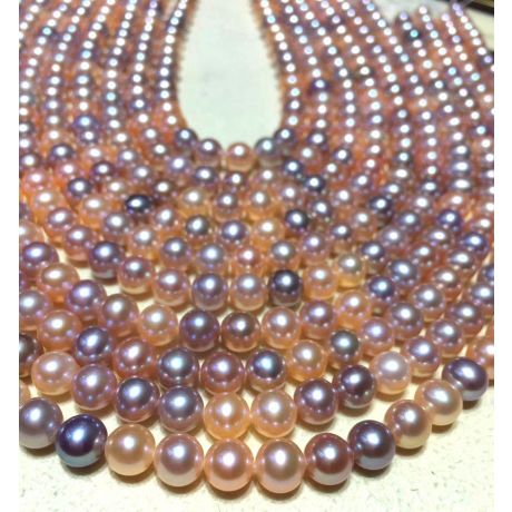 Parure Perle Miste Capucine - Collana e Braccialetto 6.5/7mm