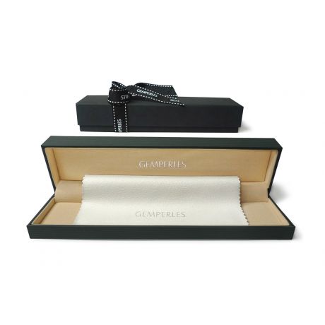 Parure Perle Nere Delizia Nera - Collana e Orecchini - Oro Bianco