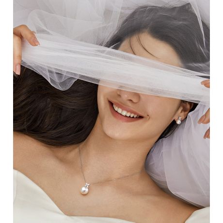 Parure Symphonie Nuptiale - Parure Oro Bianco & Perle Akoya