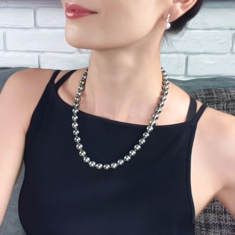 Collana Clotaire - Perle Coltivate Grigie di Tahiti