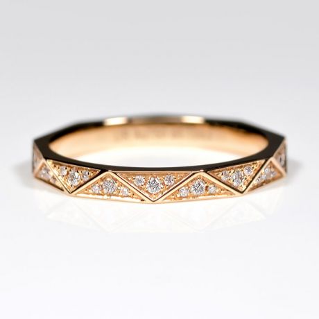 Veretta a 3/4 di Giro Triangulaire - Oro Rosa & Diamanti