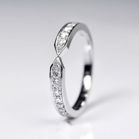 Veretta a 2/4 di Giro Arrows - Platino & Diamanti