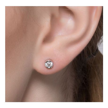 Orecchini Ladislas - Punto Luce da Donna in Oro Bianco con Diamanti