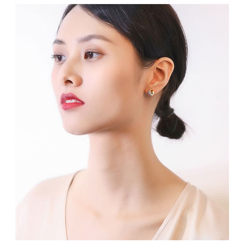 Orecchini A Lobo C'era Una Volta - Oro Giallo & Diamanti - 5