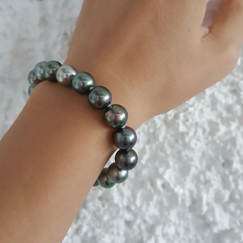Braccialetto Tahuata - Perle Coltivate Miste di Tahiti - 5
