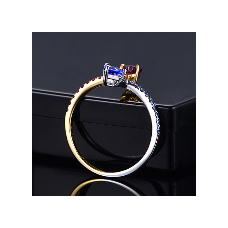 Anello Univers parallèles. Oro bianco, giallo e pietre preziose - 5