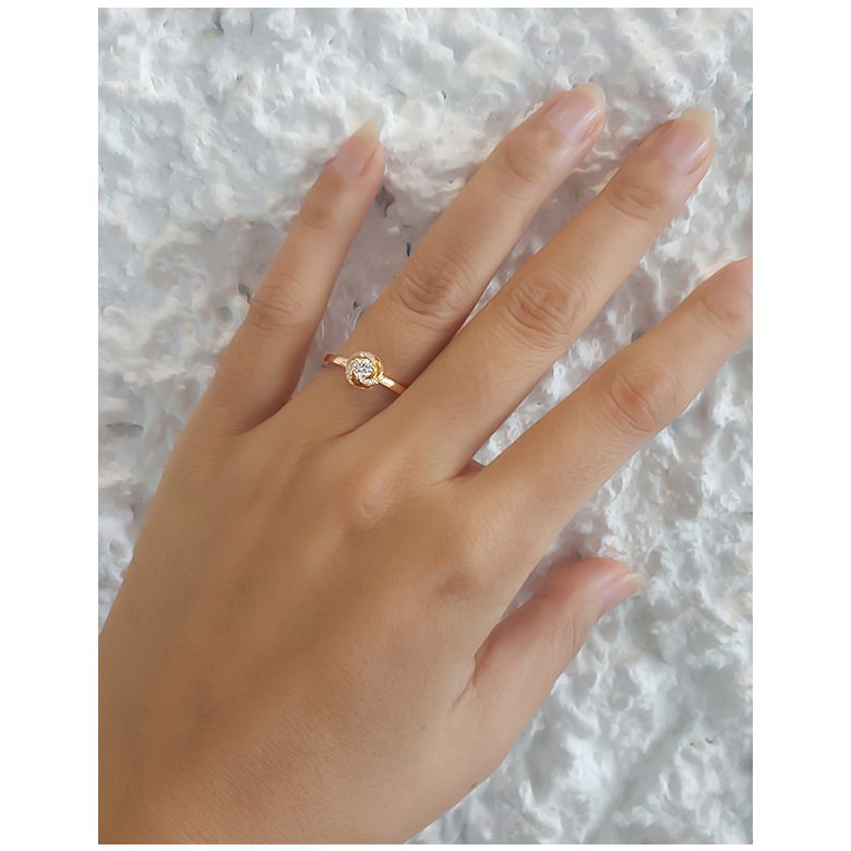 Anello di Fidanzamento Composto Le Tourbillonnant - Oro Giallo e Diamanti | Gemperles - 6