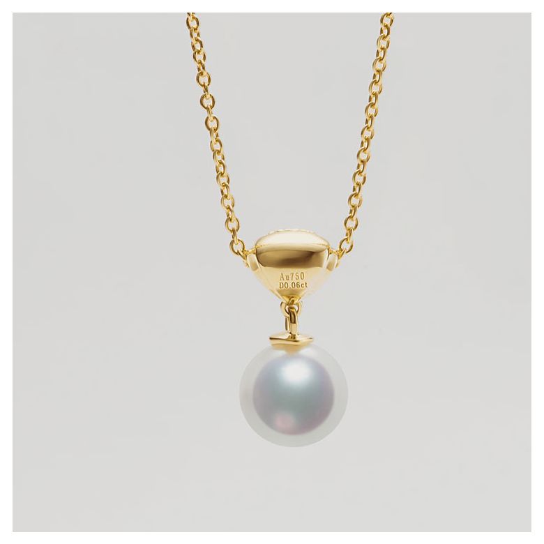 Ciondolo, anello e orecchini Sarah Bernhardt. Perle Akoya, oro giallo, diamanti - 8