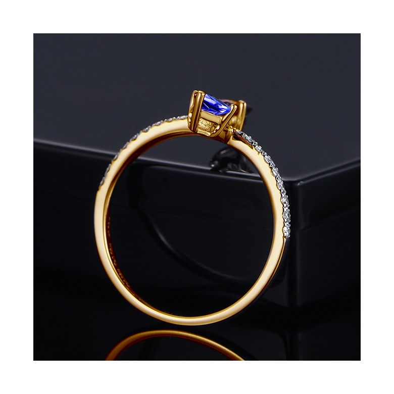 Anello Autre moi Oro giallo. Diamanti, Zaffiri - 4