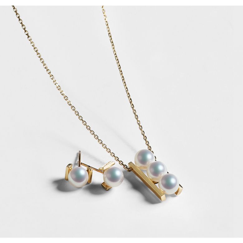 Parure Takana & Hiroba - Oro Giallo & Perle Akoya - 6