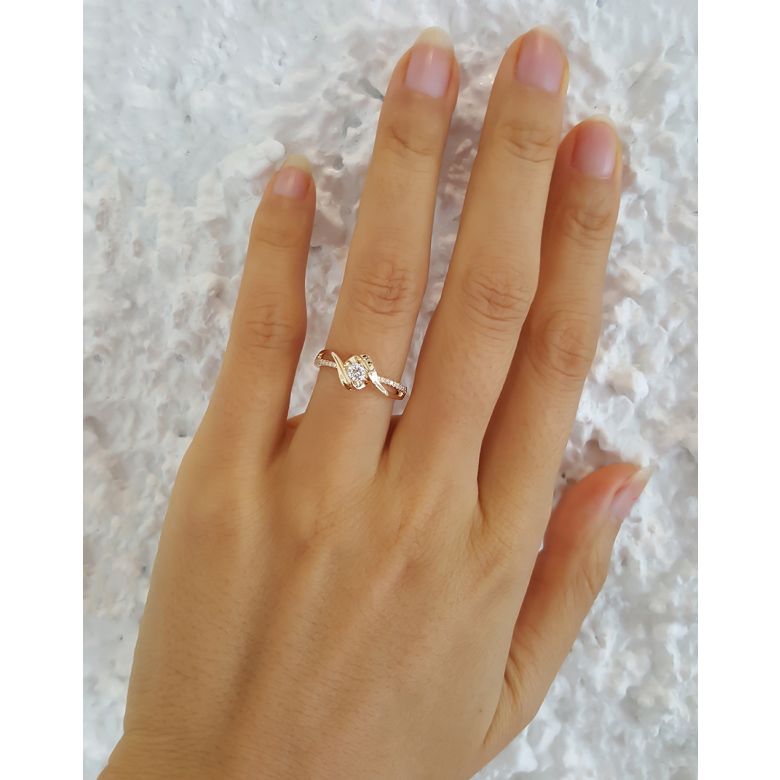 Anello di Fidanzamento Poesia di Diamanti - Oro Giallo e Diamanti | Gemperles - 3