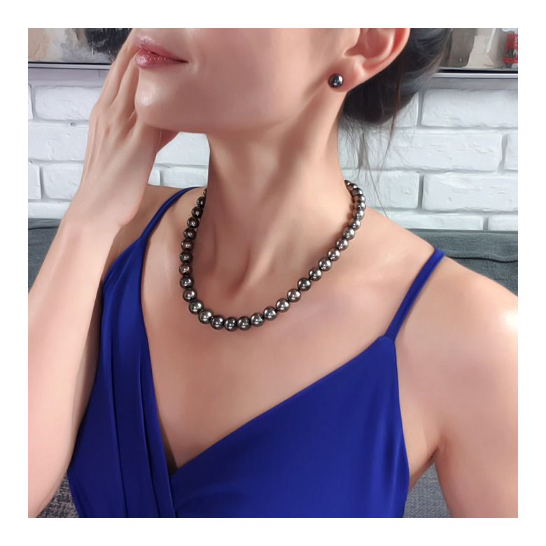 Collana Le Bon - Perle Coltivate Nere di Tahiti - 8