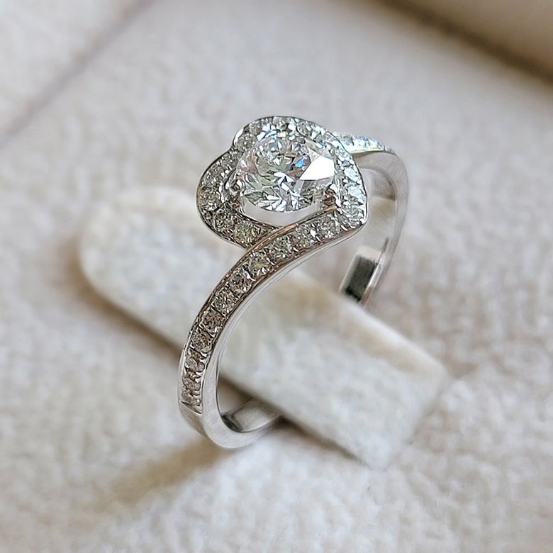 Anello solitario Due Ori - Diamante 0.50ct - 6