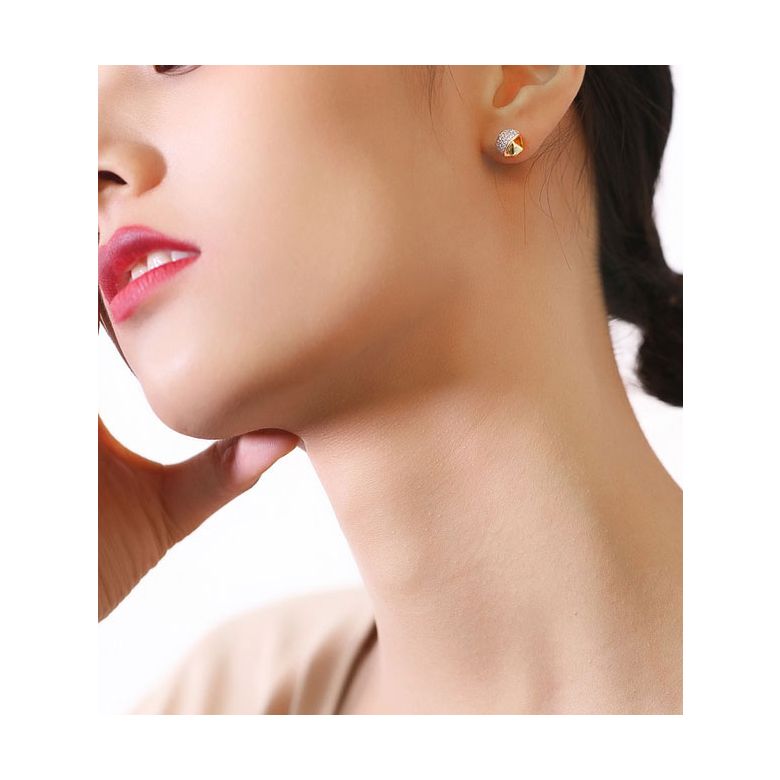 Orecchini A Lobo C'era Una Volta - Oro Giallo & Diamanti - 4