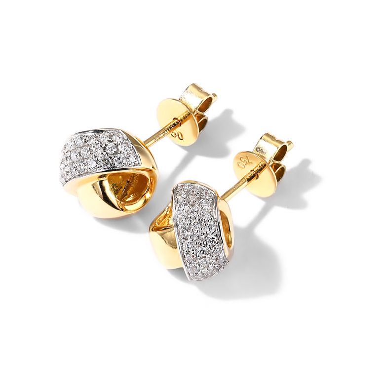 Orecchini A Lobo C'era Una Volta - Oro Giallo & Diamanti - 7