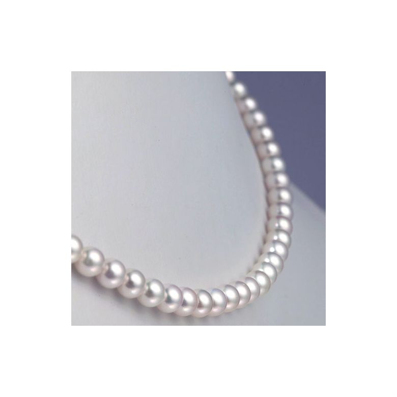 Collana di Perle Akoya Musashi - Giapponesi Bianche - 5.5/6mm, AAA | Gemperles - 6