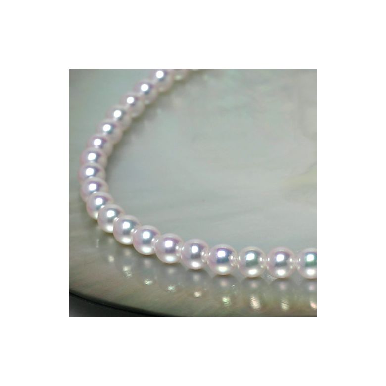 Collana di Perle Akoya Musashi - Giapponesi Bianche - 5.5/6mm, AAA | Gemperles - 7