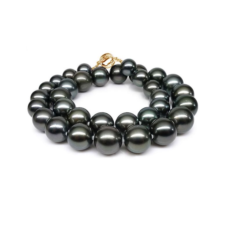 Collana Napoléon - Perle Coltivate Nere di Tahiti - 3